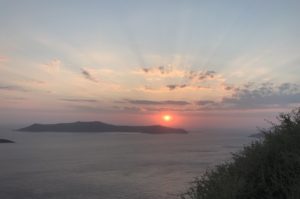 Zonsondergang Santorini